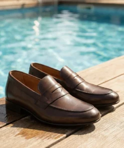 finsburyshoes shop Mocassin CLAYTON Marron Patiné*Homme Toutes Les Chaussures|Mariage & Cérémonie