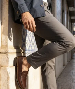 finsburyshoes shop Mocassin COLLEGE 1986 Marron Foncé*Homme Best Seller|Toutes Les Chaussures