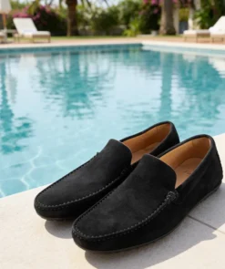 finsburyshoes shop Mocassin DANDY Daim Noir*Homme Toutes Les Chaussures|Chaussures De Ville