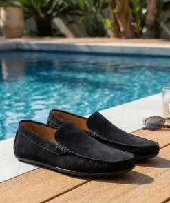 finsburyshoes shop Mocassin DANDY Daim Noir*Homme Toutes Les Chaussures|Chaussures De Ville