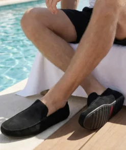 finsburyshoes shop Mocassin DANDY Daim Noir*Homme Toutes Les Chaussures|Chaussures De Ville