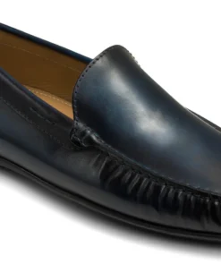 finsburyshoes shop Mocassin LUCA Bleu Patiné*Homme Cousu Blake|Toutes Les Chaussures