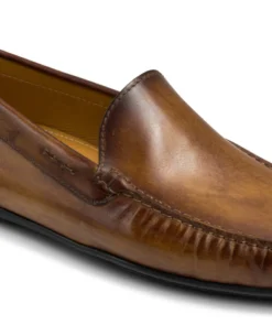 finsburyshoes shop Mocassin LUCA Gold Patiné*Homme Made In Italy|Toutes Les Chaussures