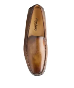 finsburyshoes shop Mocassin LUCA Gold Patiné*Homme Made In Italy|Toutes Les Chaussures