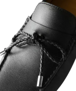 finsburyshoes shop Mocassin MARBELLA Grainé Noir*Homme Toutes Les Chaussures|Semelle Gomme