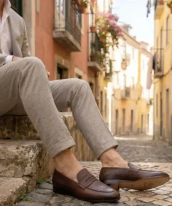 finsburyshoes shop Mocassin MARKOS Grainé Marron Patiné*Homme Toutes Les Chaussures|Mariage & Cérémonie