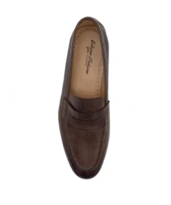 finsburyshoes shop Mocassin MARKOS Grainé Marron Patiné*Homme Toutes Les Chaussures|Mariage & Cérémonie