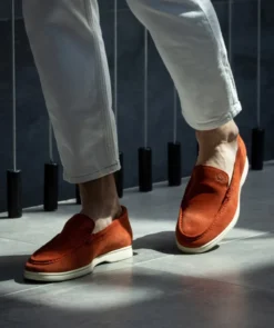 finsburyshoes shop Mocassin MONACO Daim Brique* Maroquinerie|Tous Les Accessoires