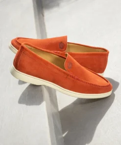 finsburyshoes shop Mocassin MONACO Daim Brique* Maroquinerie|Tous Les Accessoires
