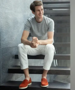 finsburyshoes shop Mocassin MONACO Daim Brique* Maroquinerie|Tous Les Accessoires