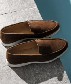 finsburyshoes shop Mocassin MONACO Daim Marron* Maroquinerie|Tous Les Accessoires