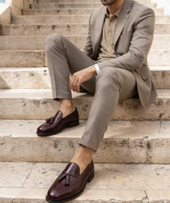 finsburyshoes shop Mocassin OLDEN Bordeaux Lisse*Homme Best Seller|Toutes Les Chaussures