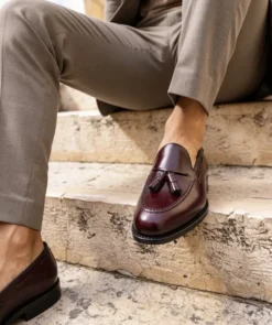 finsburyshoes shop Mocassin OLDEN Bordeaux Lisse*Homme Best Seller|Toutes Les Chaussures