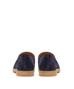 finsburyshoes shop Mocassin PORTOBELLO Daim Bleu Marine*Homme Toutes Les Chaussures|Semelle Gomme