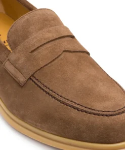 finsburyshoes shop Mocassin PORTOBELLO Daim Noisette*Homme Toutes Les Chaussures|Semelle Gomme
