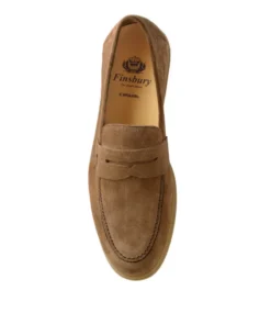 finsburyshoes shop Mocassin PORTOBELLO Daim Noisette*Homme Toutes Les Chaussures|Semelle Gomme