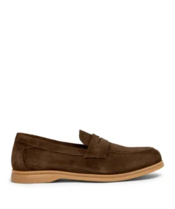 finsburyshoes shop Mocassin PORTOBELLO Daim Olive Sombre*Homme Toutes Les Chaussures|Semelle Gomme
