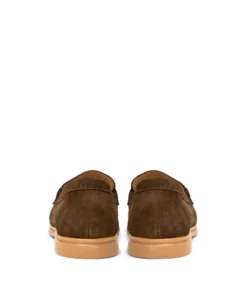 finsburyshoes shop Mocassin PORTOBELLO Daim Olive Sombre*Homme Toutes Les Chaussures|Semelle Gomme