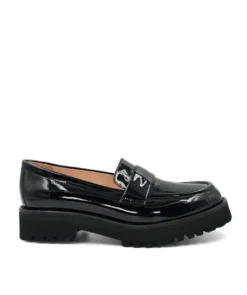finsburyshoes shop Mocassins ADELE Vernis Noir*Femme Mocassins & Derbies|Tous Les Souliers