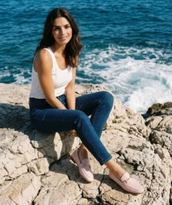 finsburyshoes shop Mocassins AMELIE Rose Pétale*Femme Mocassins & Derbies|Tous Les Souliers