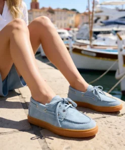 Finsbury Shoes Mocassins ANITA Ciel*Femme Nouveautés|Mocassins & Derbies