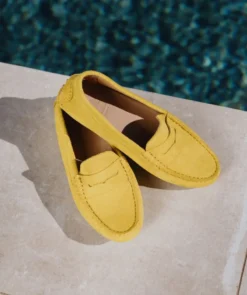 finsburyshoes shop Mocassins ARLEQUIN Jaune citrine* Toutes Les Chaussures|Chaussures Casual