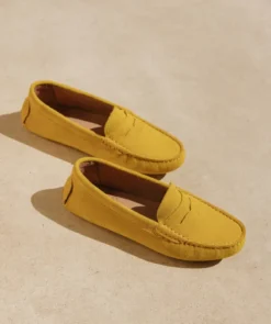 finsburyshoes shop Mocassins ARLEQUIN Jaune citrine* Toutes Les Chaussures|Chaussures Casual