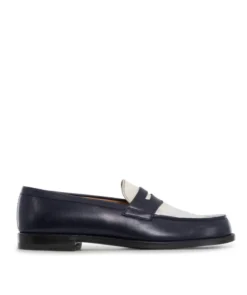 finsburyshoes shop Mocassins Bicolore LILOU Marine et Blanc*Femme Best Seller|Mocassins & Derbies