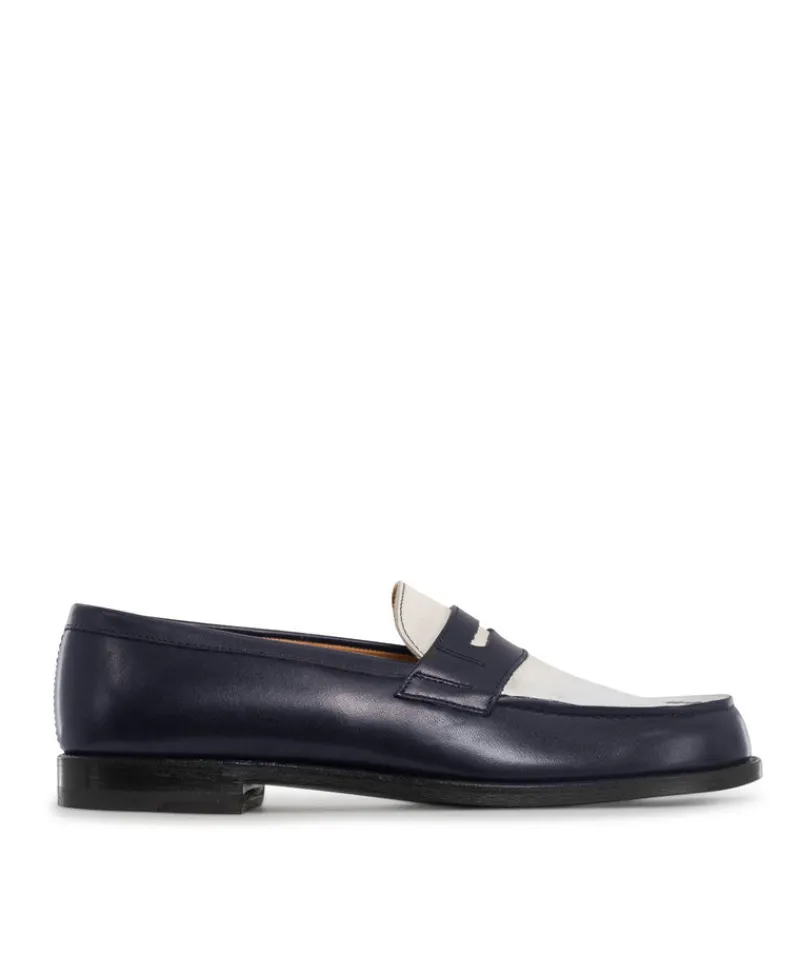 finsburyshoes shop Mocassins Bicolore LILOU Marine et Blanc*Femme Best Seller|Mocassins & Derbies
