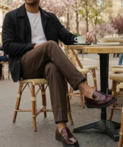 finsburyshoes shop Mocassins EDUARDO Bordeaux Lisse*Homme Nouveautés|Toutes Les Chaussures
