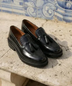finsburyshoes shop Mocassins EGLANTINE Noir*Femme Mocassins & Derbies|Tous Les Souliers