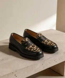 finsburyshoes shop Mocassins LILOU Gomme Léopard*Femme Nouveautés|Mocassins & Derbies
