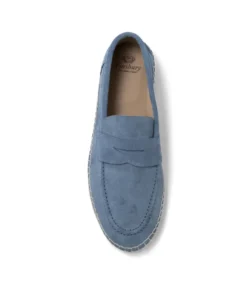 Finsbury Shoes Mocassins NEVADA Daim Bleu*Homme Nouveautés|Toutes Les Chaussures