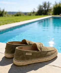 Finsbury Shoes Mocassins NEVADA Daim Olive*Homme Nouveautés|Toutes Les Chaussures