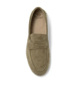 Finsbury Shoes Mocassins NEVADA Daim Olive*Homme Nouveautés|Toutes Les Chaussures
