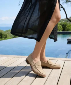 finsburyshoes shop Mocassins TIFFANY Beige Ambre*Femme Best Seller|Mocassins & Derbies
