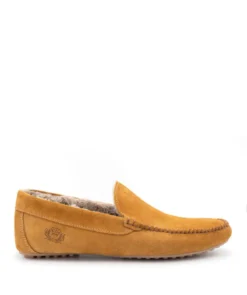 finsburyshoes shop Pantoufle Fourrée HOMS Daim Marron Clair* Toutes Les Chaussures|Chaussures Casual