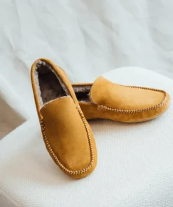finsburyshoes shop Pantoufle Fourrée HOMS Daim Marron Clair* Toutes Les Chaussures|Chaussures Casual