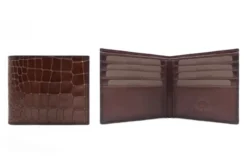 finsburyshoes shop Portefeuille Croco Marron*Homme Maroquinerie|Tous Les Accessoires