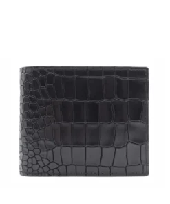 finsburyshoes shop Portefeuille Croco Noir*Homme Maroquinerie|Tous Les Accessoires