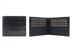 finsburyshoes shop Portefeuille Croco Noir*Homme Maroquinerie|Tous Les Accessoires