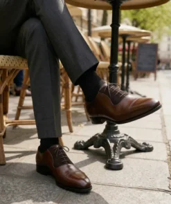 finsburyshoes shop Richelieu HEATHROW MARRON BI MATIERE*Homme Best Seller|Cousu Blake