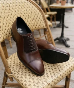 finsburyshoes shop Richelieu HEATHROW MARRON BI MATIERE*Homme Best Seller|Cousu Blake