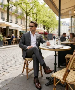 finsburyshoes shop Richelieu HEATHROW MARRON BI MATIERE*Homme Best Seller|Cousu Blake