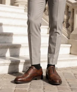finsburyshoes shop Richelieu KENDAL Marron Noyer*Homme Toutes Les Chaussures|Semelle Gomme
