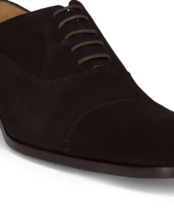 finsburyshoes shop Richelieu WHITNEY Daim Marron Foncé*Homme Grandes Tailles|Toutes Les Chaussures