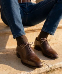 finsburyshoes shop Richelieu WHITNEY Marron foncé*Homme Toutes Les Chaussures|Mariage & Cérémonie
