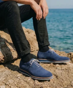 finsburyshoes shop Richelieu WILL Daim Marine*Homme Toutes Les Chaussures|Chaussures De Ville