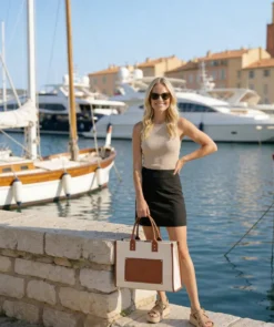 finsburyshoes shop Sac Cabas FF45 Sable*Femme Sacs|Tous Les Accessoires