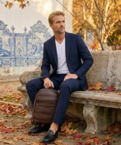 finsburyshoes shop Sac à Dos en Cuir Grainé Marron*Homme Maroquinerie|Tous Les Accessoires